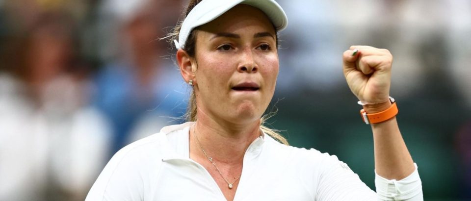 Donna Vekic in Wimbledon semi final