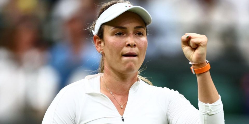 Donna Vekic in Wimbledon semi final